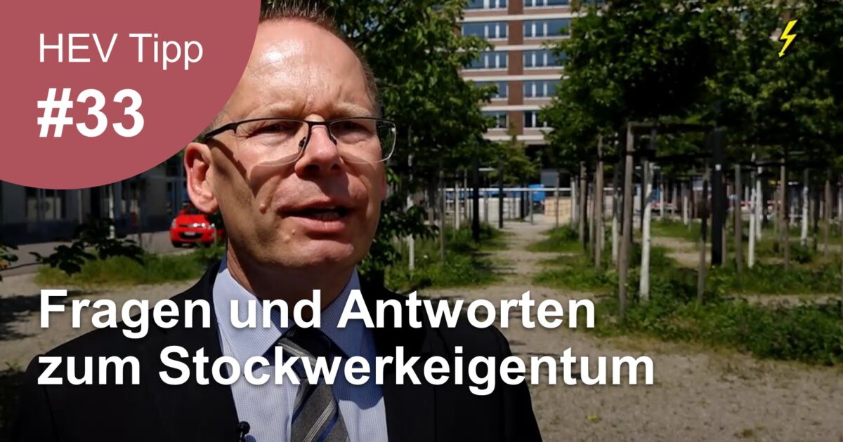 HEV Tipp 33 Fragen Und Antworten Zum Stockwerkeigentum HEV Region